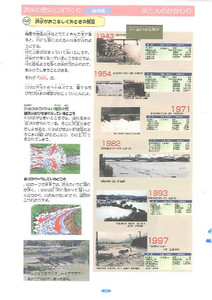 川と人のかかわり（洪水の歴史と川づくり、川と私たちのくらし、川の自然を未来に残そう））